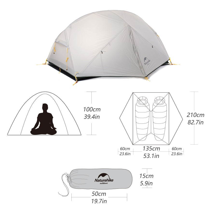 2 Person Ultralight Tent - OutdoorAdventuresandMore
