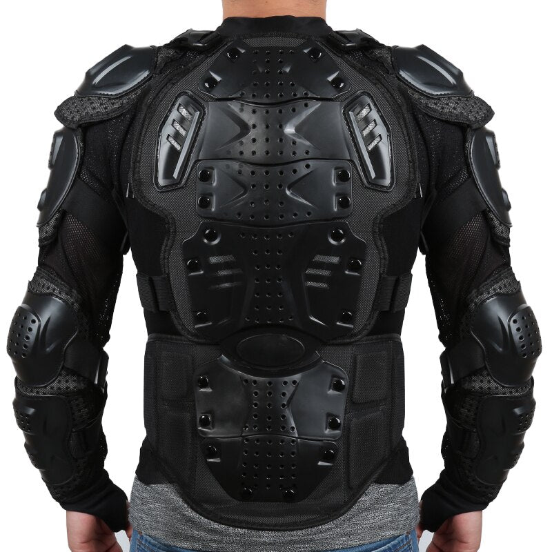 New Motorcycle Rider Vest Chest Gear Protective Colete Motocross Armor Full Body Jacket Motorbike Shoulder Hand Joint Protection