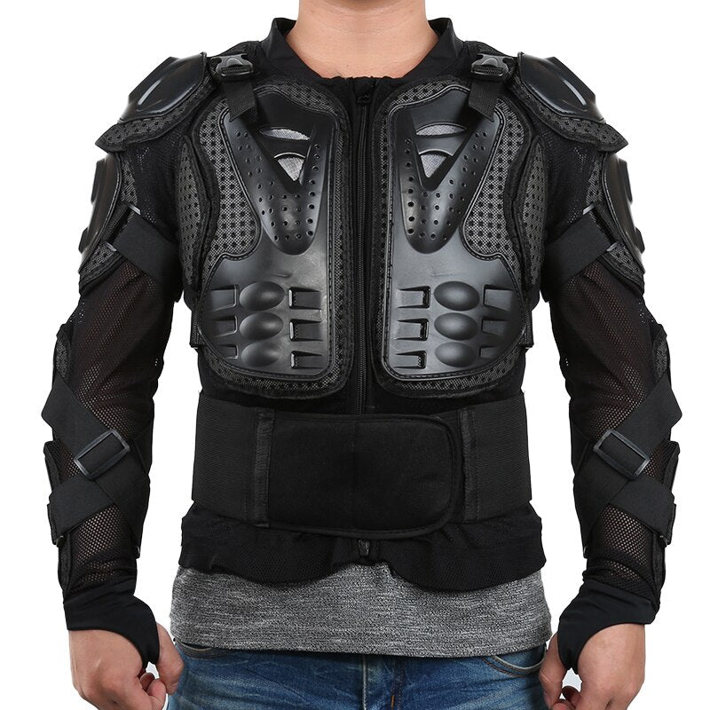 New Motorcycle Rider Vest Chest Gear Protective Colete Motocross Armor Full Body Jacket Motorbike Shoulder Hand Joint Protection