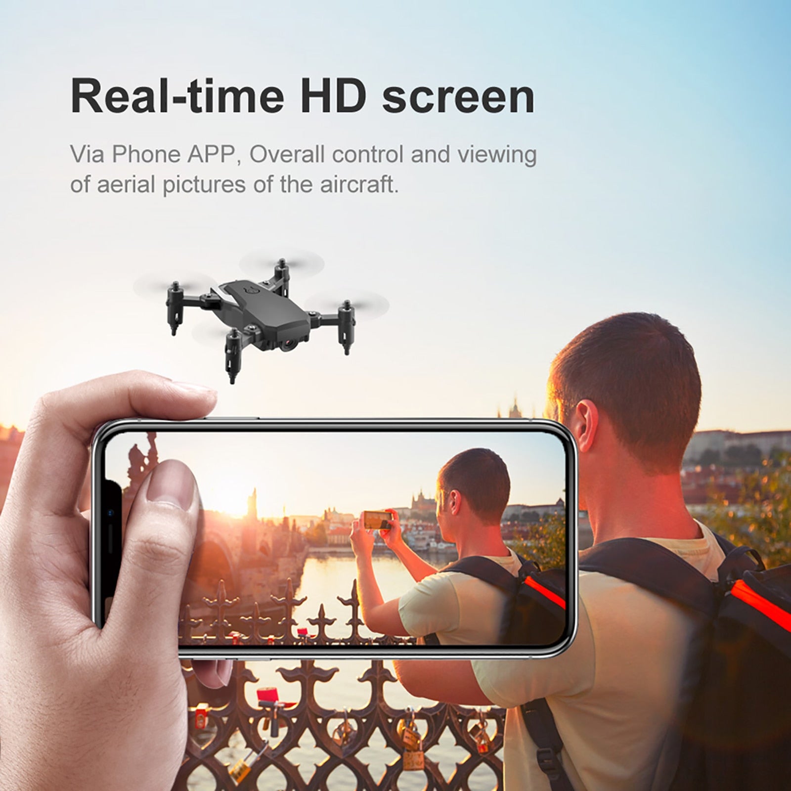 Drone with 4K HD Camera Follow Altitude Hold 3D Kids Toys - OutdoorAdventuresandMore