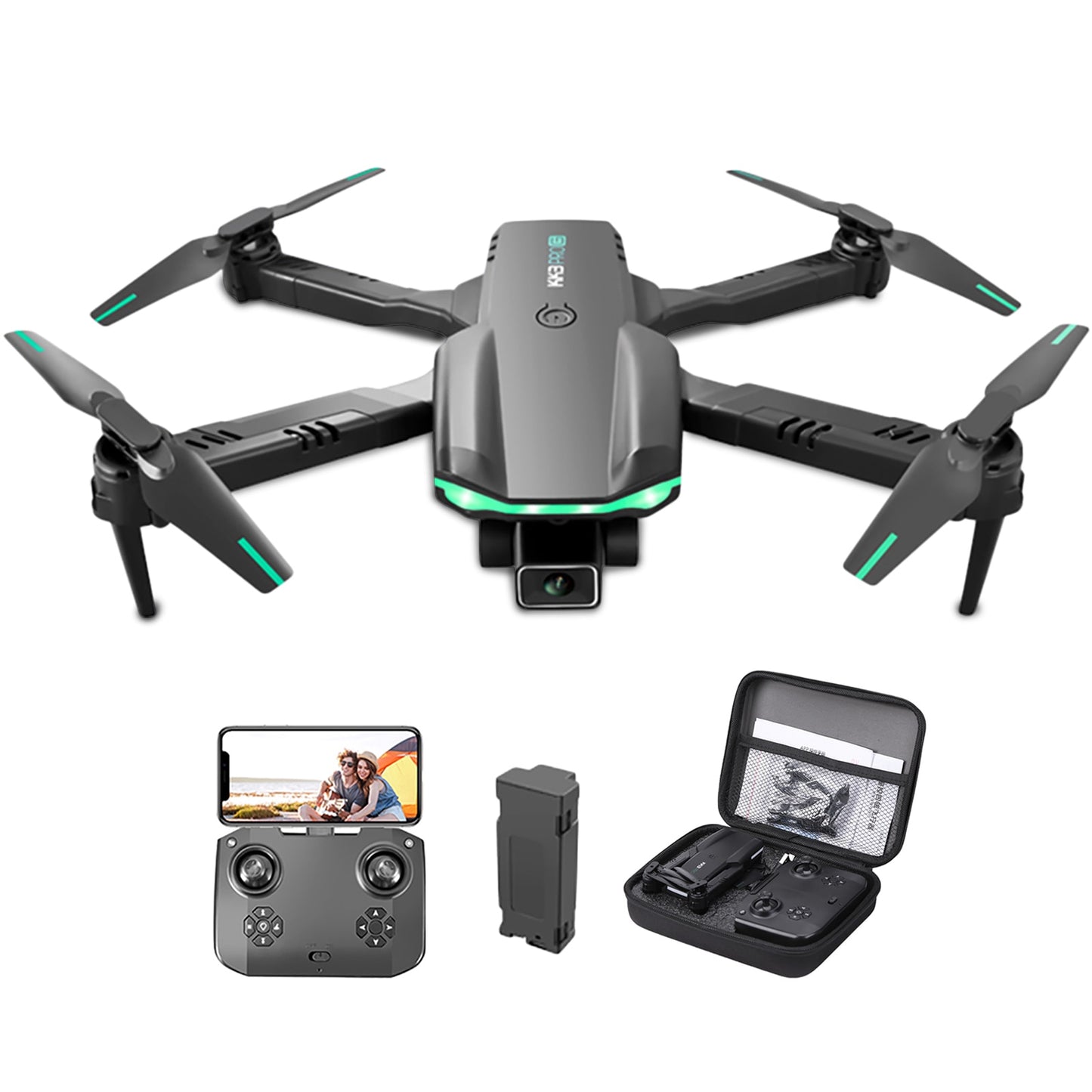 4K Profession Mini Drone with Dual Camera and WIFI - OutdoorAdventuresandMore