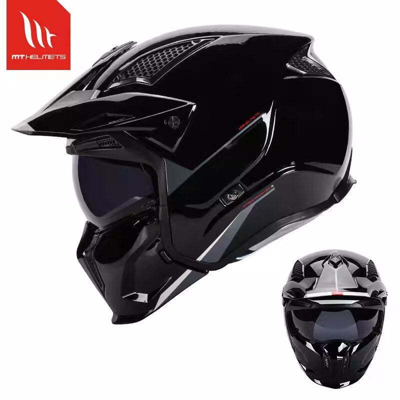 MT Full Face Streetfighter SV Helmet Motorcycle Helmets Modular High Quality DOT ECE Approved Personality Off Road Changeable