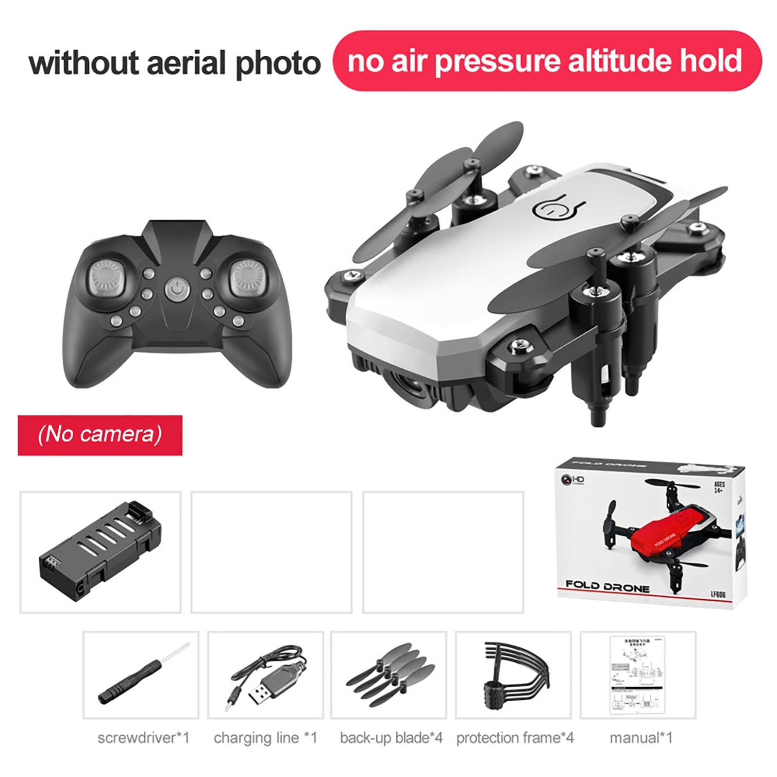 Drone with 4K HD Camera Follow Altitude Hold 3D Kids Toys - OutdoorAdventuresandMore