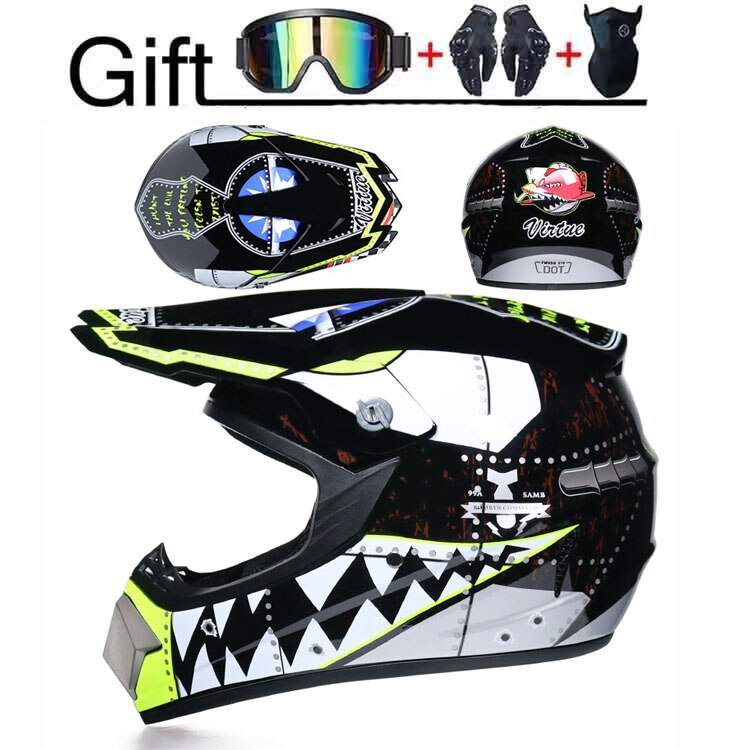 Send Free 3 Gifts Off-road Motorcycle Helmet DOT Motocross bike downhill AM DH cross Full Face Moto Helmets