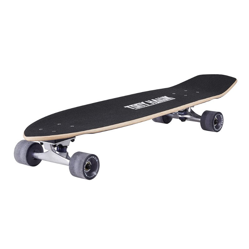 Tony Hawk 34&quot; Longboard Complete Skateboard Blue Wave,6&quot;  Aluminum Trucks,60mm X 45mm PU Stone Ground Cast Wheel