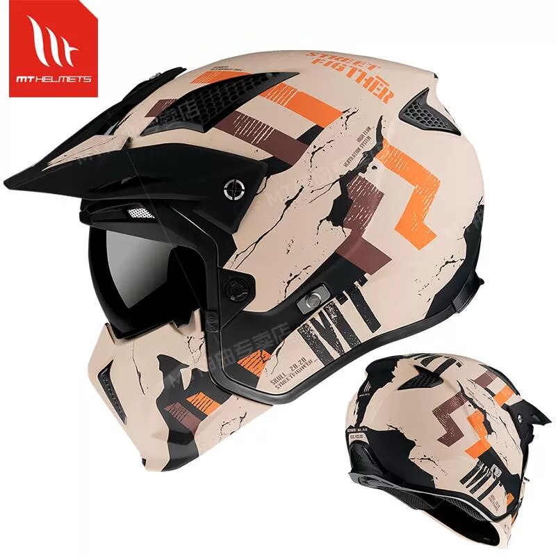 MT Full Face Streetfighter SV Helmet Motorcycle Helmets Modular High Quality DOT ECE Approved Personality Off Road Changeable