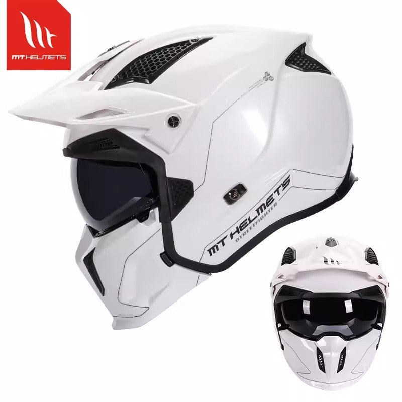 MT Full Face Streetfighter SV Helmet Motorcycle Helmets Modular High Quality DOT ECE Approved Personality Off Road Changeable