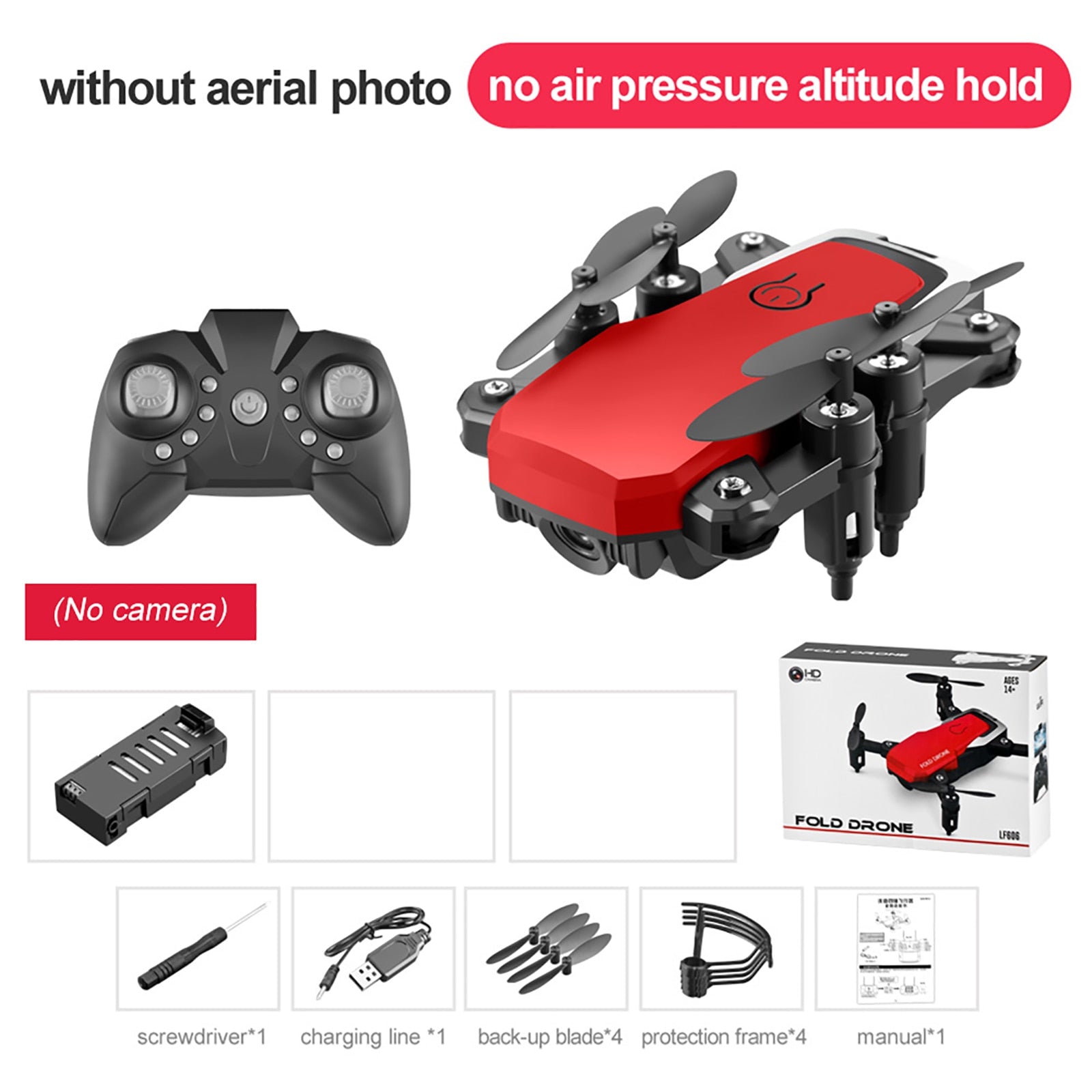 Drone with 4K HD Camera Follow Altitude Hold 3D Kids Toys - OutdoorAdventuresandMore