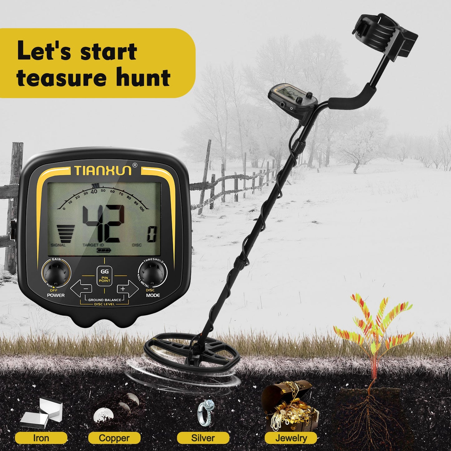 TX850 TX850L Professional Metal Detector Underground Depth Scanner Search Finder Gold Treasure Hunter Detecting Pinpointer