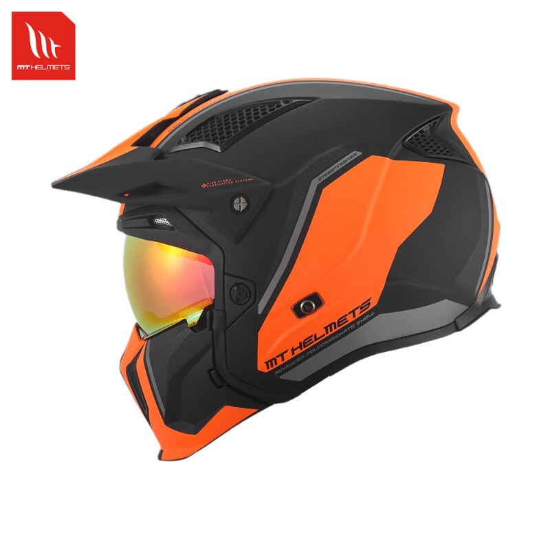 MT Full Face Streetfighter SV Helmet Motorcycle Helmets Modular High Quality DOT ECE Approved Personality Off Road Changeable