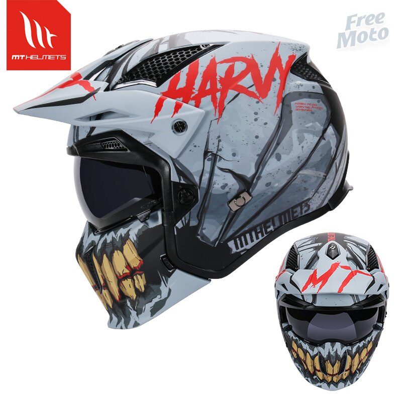 MT Full Face Streetfighter SV Helmet Motorcycle Helmets Modular High Quality DOT ECE Approved Personality Off Road Changeable