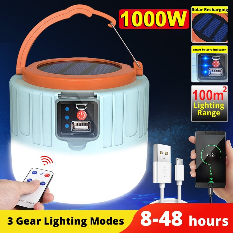 Outdoor Solar LED Camping Lights - OutdoorAdventuresandMore