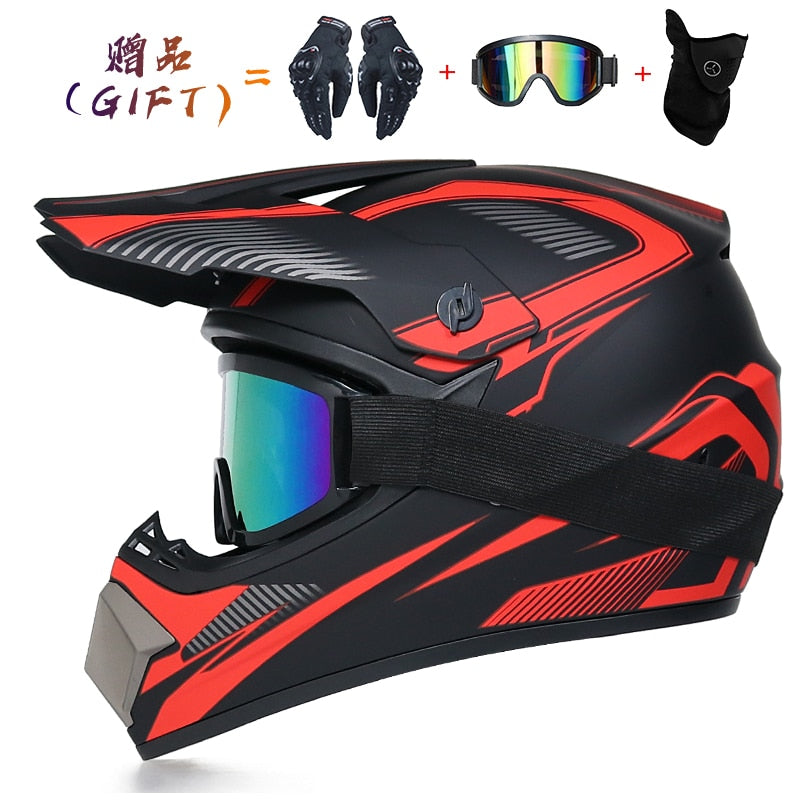 Send Free 3 Gifts Off-road Motorcycle Helmet DOT Motocross bike downhill AM DH cross Full Face Moto Helmets