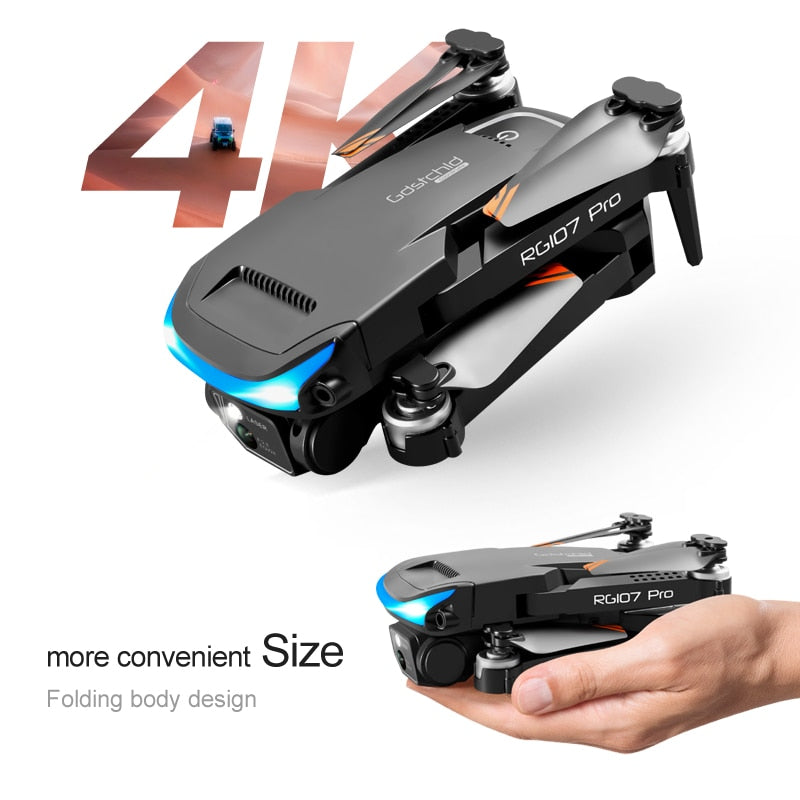 Mini Drone with Obstacle Avoidance HD  4k profesional Dual Camera Optical Positioning Four Axis - OutdoorAdventuresandMore