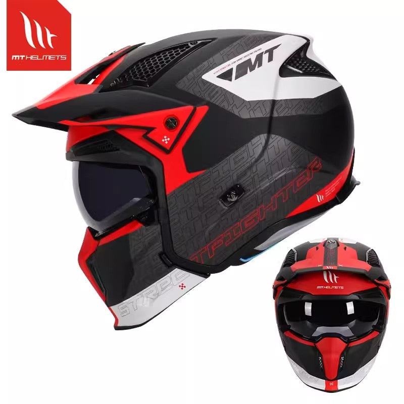 MT Full Face Streetfighter SV Helmet Motorcycle Helmets Modular High Quality DOT ECE Approved Personality Off Road Changeable