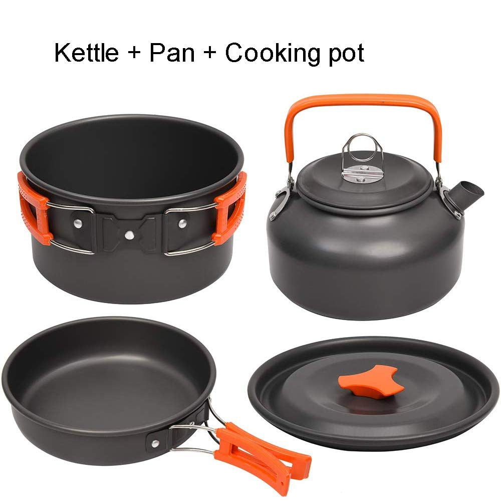 Camping Cookware Kit - OutdoorAdventuresandMore