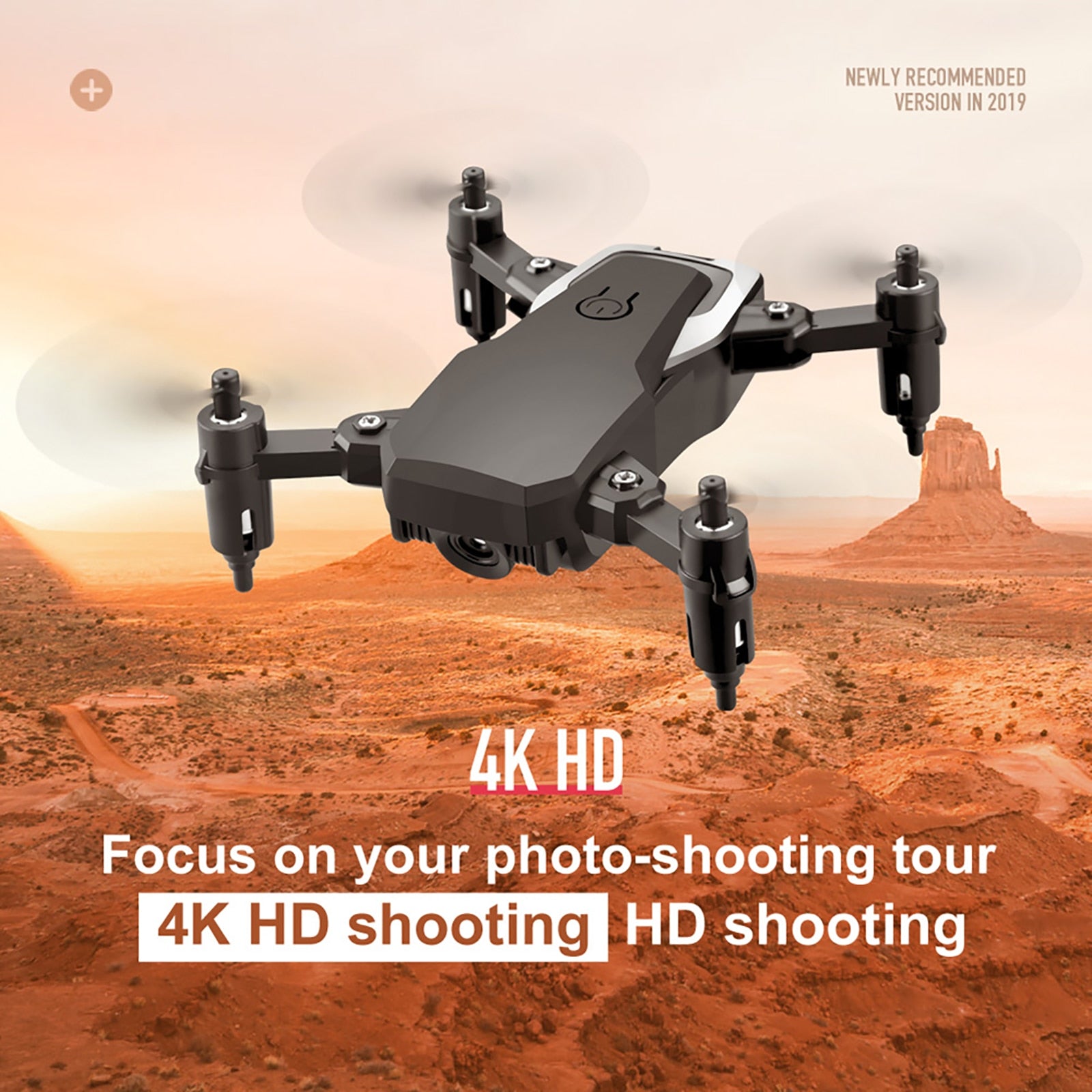 Drone with 4K HD Camera Follow Altitude Hold 3D Kids Toys - OutdoorAdventuresandMore