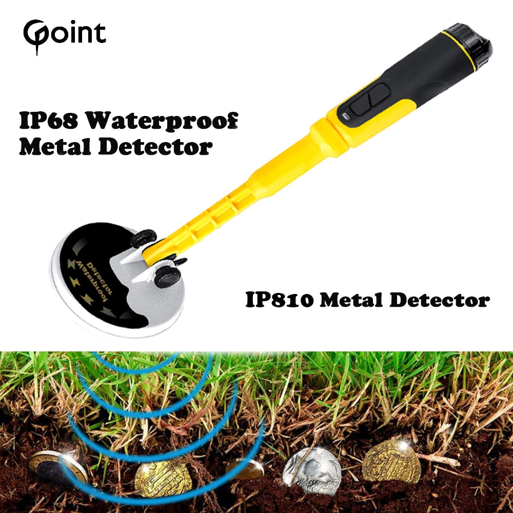 Newest IP810 Professional Waterproof Metal Detector High Sensitivity Gold And Silver Search Handheld Pinpointer Positioning Rod