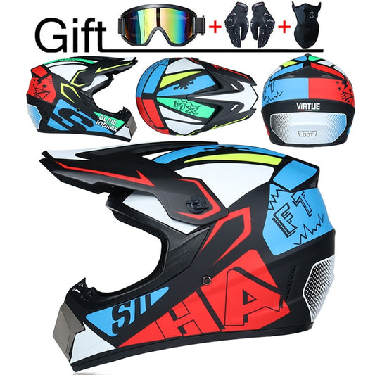 Send Free 3 Gifts Off-road Motorcycle Helmet DOT Motocross bike downhill AM DH cross Full Face Moto Helmets