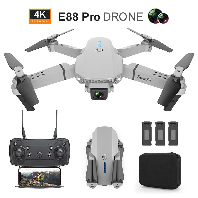 2023 New WIFI FPV Drone Camera 4K 1080P Height Hold RC Foldable Quadcopter Drones Kid Gift Toys Dron Mini Drone Dual Camera - OutdoorAdventuresandMore