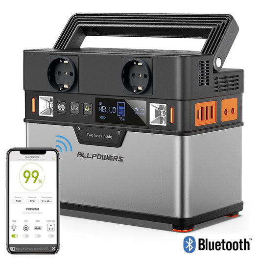 ALLPOWERS 110V 220V AC 300W Power Station - OutdoorAdventuresandMore